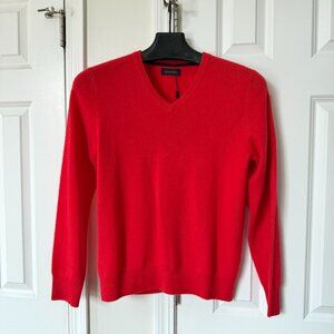 NAADAM 100% Cashmere Red V-neck Sweater
